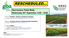 RESCHEDULED: GOA Narromine Field Walk